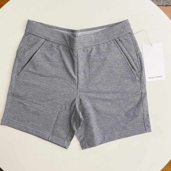 Ministry of Supply Men’s 6” Fusion Terry Short Gray Size XS New - Picture 1 of 9